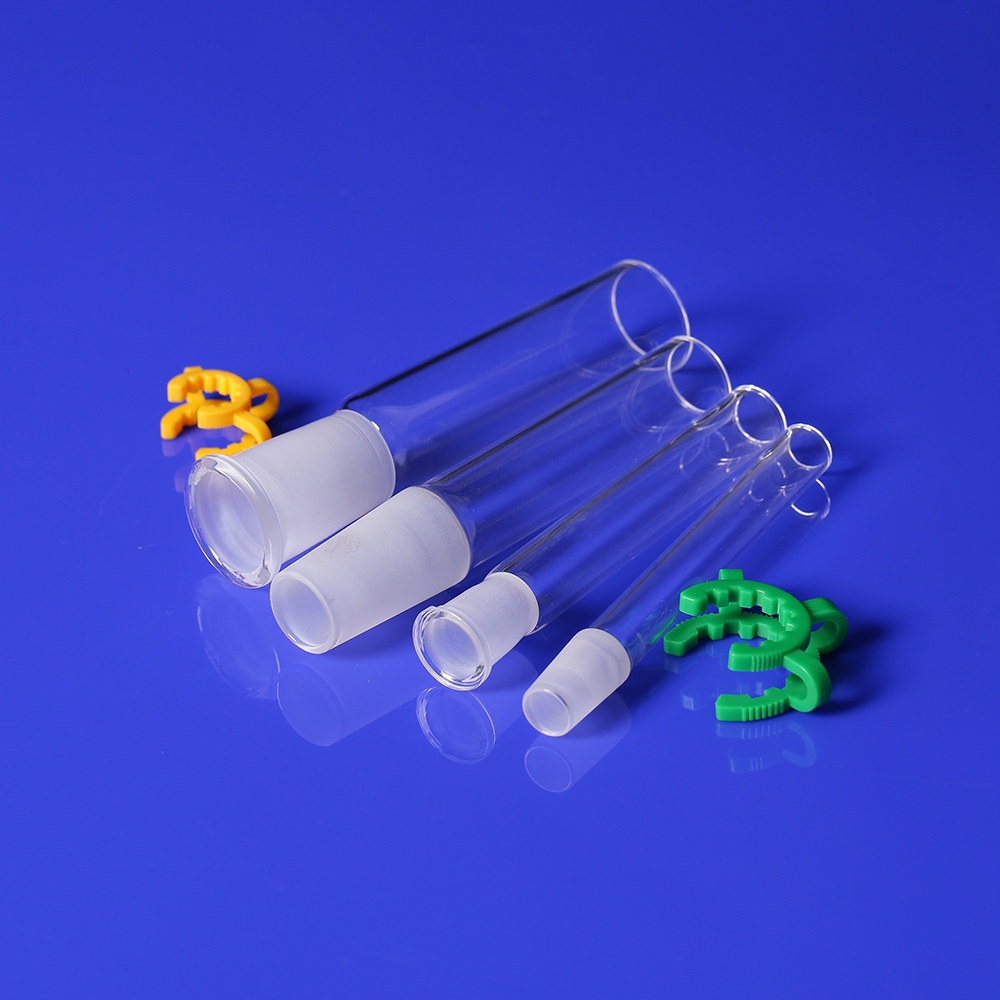 10/18mm Female and Male Standard Ground Joint Quartz Fused Silica Tube